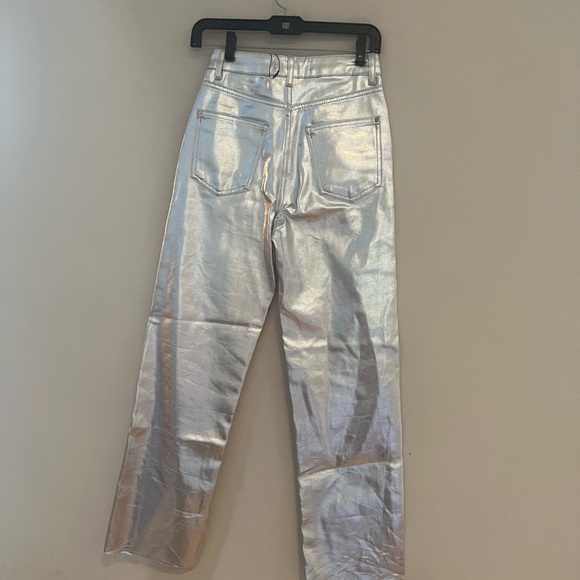 Zara woman’s Silver Wide Leg Pants - Picture 11 of 13